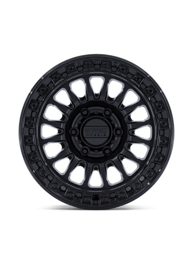 KMC KM552 IMS 18X9 6X139.7 ET00 CB106.1 MATTE BLACK/GLOS BLACK LIP - Image 1